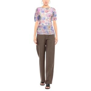GANNI puff sleeve top